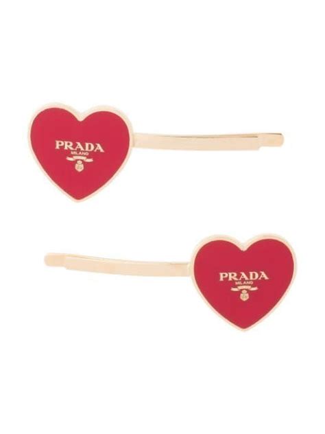 prada heart hair pins|green red white Prada band.